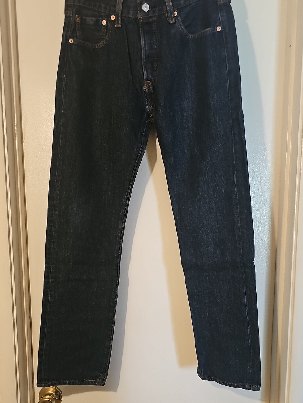 29x30Levi's Men's Straight Jeans in Dark Blue Denim Tote 8